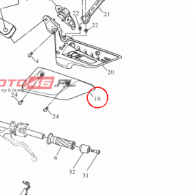 YAMAHA - HOUSING COMP MDPBM3 nr: BC6F629A00P5