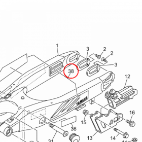 YAMAHA - RR. ARM GRAPHIC SET nr: BCR221F00000