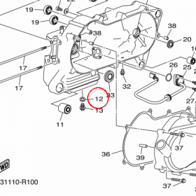 YAMAHA - WASHER nr: BD3E51580000