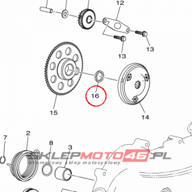 YAMAHA - WASHER nr: BD3E56131000
