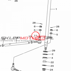 YAMAHA - ZLACZKA nr: BD3F38452000