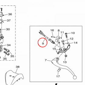 YAMAHA - WYLACZNIK SILNIKA nr: BD3H25500000