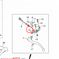 YAMAHA - SPRING, RETURN nr: BD3H39660000