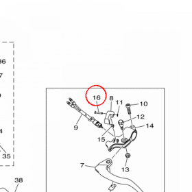 YAMAHA - PIN, LOCK 1 nr: BD3H39670000