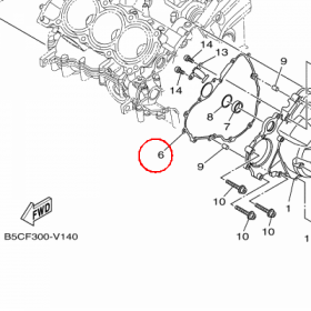 YAMAHA - uszczelka nr: BD5154510000 > BD5154510100
