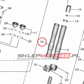 YAMAHA - RURA ZEW. AMORT. nr: BD5231362000