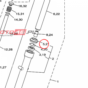 YAMAHA - simmering nr: BF7F31440000