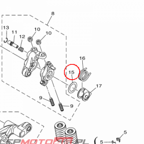 YAMAHA - WASHER 1 nr: BK6E15570000