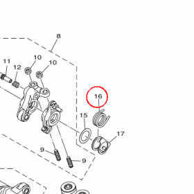 YAMAHA - SPRING, COIL nr: BK6E22260000