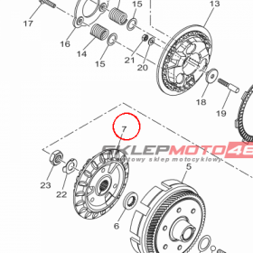 YAMAHA - ZABIERAK SPRZEGLA nr: BK6E63710000
