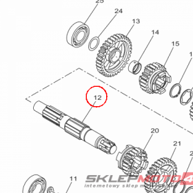 YAMAHA - WALEK SKRZYNI B. nr: BK6E74210000