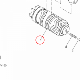 YAMAHA - WALEK KRZYWKOWY nr: BK6E85400000