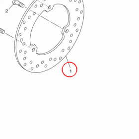 YAMAHA - TARCZA HAM. nr: BK6F582W0000