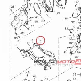 YAMAHA - WYPELNIENIE OWIEWKI nr: BL1F834601P0