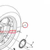 YAMAHA - FELGA nr: BL2F53380000