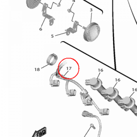 YAMAHA - WIRE, SUB LEAD nr: BN6823090000