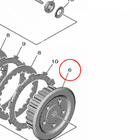 YAMAHA - ZABIERAK SPRZEGLA nr: BR8163710000