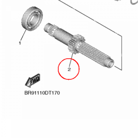 YAMAHA - WALEK SKRZYNI. B. nr: BR9174110000