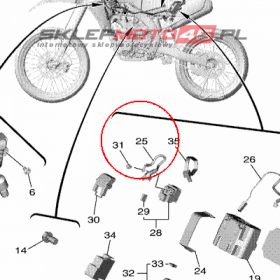 YAMAHA - WIRE, PLUS LEAD nr: BR9821150000