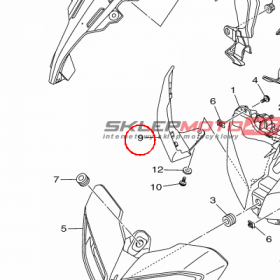 YAMAHA - VISOR, SIDE 2 nr: BS22830D00P1