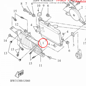 YAMAHA - CHLODNICA nr: BW3124610000