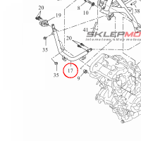 YAMAHA - SIDE MEMBER SUP-COMP 2 nr: BW3211030000