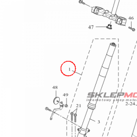 YAMAHA - AMORTYZATOR PRZ. nr: BW3231030200
