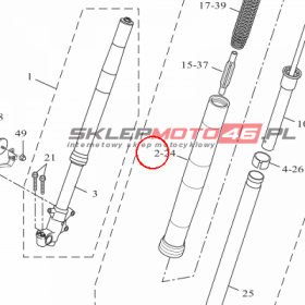 YAMAHA - RURA ZEW. AMORT. nr: BW3231260000
