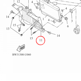 YAMAHA - PROTECTOR nr: BW3E24980100