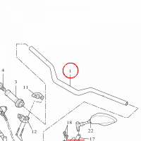 YAMAHA - kierownica nr: BW3F61110000