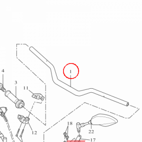 YAMAHA - kierownica nr: BW3F61110000