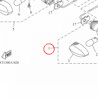 YAMAHA - kierunkowskaz nr: BW3H33100000