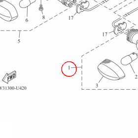 YAMAHA - kierunkowskaz nr: BW3H33100000