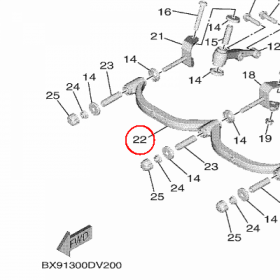 YAMAHA - TIE ROD ASSY nr: BX9F38300000