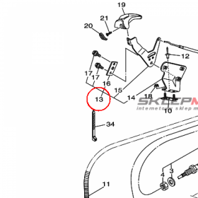 YAMAHA - REMOCON. LEVER ASS nr: F1KU134A0000