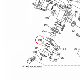 YAMAHA - TUBE &amp; BUSHING SET nr: F1W6773D0000