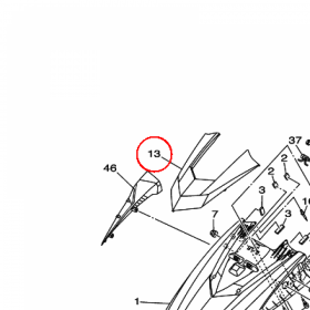 YAMAHA - VISOR nr: F1WU515N20P1