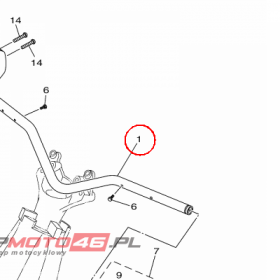 YAMAHA - HANDLE nr: F2XU15521000