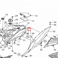 YAMAHA - SCREW nr: F3XU78231100