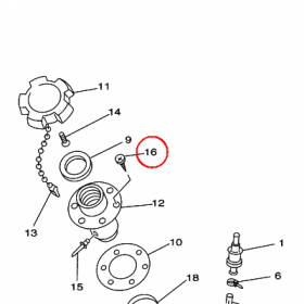YAMAHA - SCREW, FLAT HEAD TAPPING nr: FX1678690000