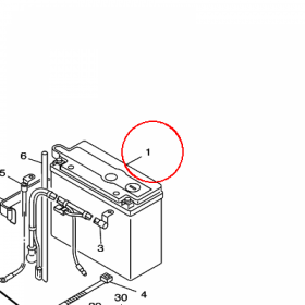 YAMAHA - AKUMULATOR nr: 11K821106200