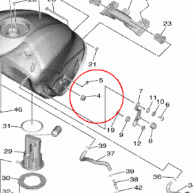 YAMAHA - DAMPER, LOCATING 2 nr: 14B2836U0000