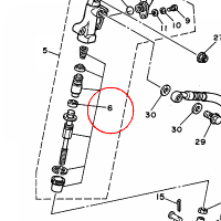 YAMAHA - ZESTAW NAPR. POMPY nr: 1KTW00425000