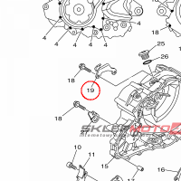 YAMAHA - HOLDER, CLUTCH CABLE nr: 1S3154410000