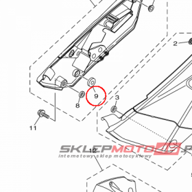 YAMAHA - GROMMET nr: 1SL217190000