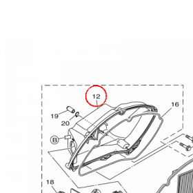 YAMAHA - OBUDOWA FILTRA POW. nr: 2CME44110000