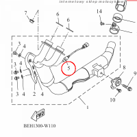 YAMAHA - SENSOR, OXYGEN nr: 2CR8592A2000