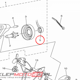YAMAHA - WIAZKA PRZEW. EL. nr: 2D1843590000
