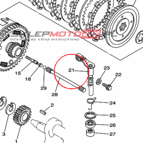 YAMAHA - DZWIGIENKA nr: 2UJ163800000
