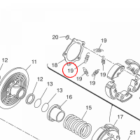 YAMAHA - SPREZYNA SPRZEGLA nr: 34B166260100